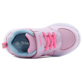 Wink Szivárványos rózsaszín LED fényű kislány cipő