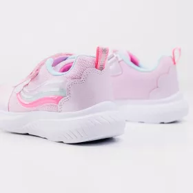 Wink Szivárványos rózsaszín LED fényű kislány cipő