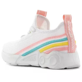 Wink Színescsíkos fehér kislány cipő