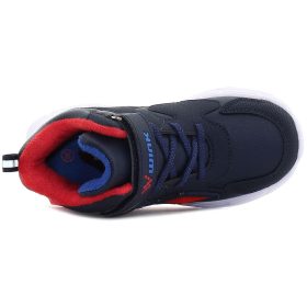   Wink Sötétkék-piros magasszárú LED fényű kisfiú cipő