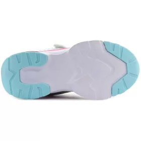 Wink Szíves ezüst magasszárú LED fényű kislány cipő