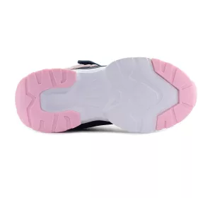   Wink Szíves sötétkék magasszárú LED fényű kislány cipő