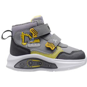  Wink Markolós szürke-sárga magasszárú LED fényű kisfiú cipő