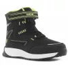 Wink Fekete-sárga Waterproof bélelt fiú bakancs
