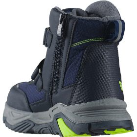 Wink Sötétkék-lime bélelt kisfiú bakancs