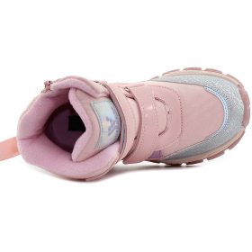 Wink Rózsaszín-ezüst bélelt kislány bakancs