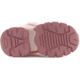 Wink Rózsaszín-ezüst bélelt kislány bakancs