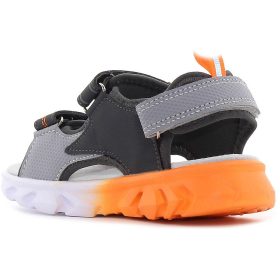 Wink Szürke-narancs LED fényű kisfiú szandál 