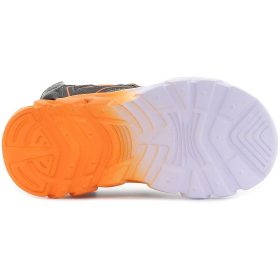 Wink Szürke-narancs LED fényű kisfiú szandál