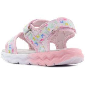 Wink Pillangós rózsaszín LED fényű kislány szandál