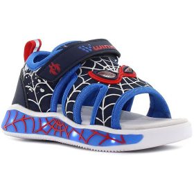 Wink Pókhálós kék LED fényű kisfiú szandál