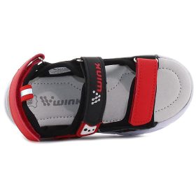 Wink Pókhálós fekete-piros LED fényű kisfiú szandál