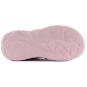   Wink Csillagos fehér-puncs LED fényű zártorrú kislány szandál