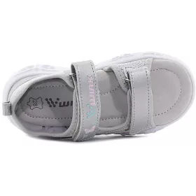 Wink Unikornis ezüst LED fényű kislány szandál