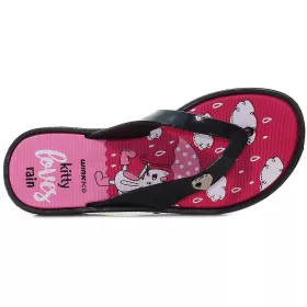 Wink Cicás pink-fekete kislány papucs