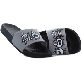 Wink Szörnyes szürke-fekete kisfiú papucs