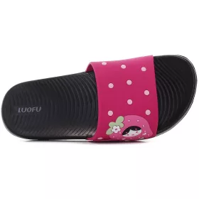 Wink Epres pink-fekete kislány papucs