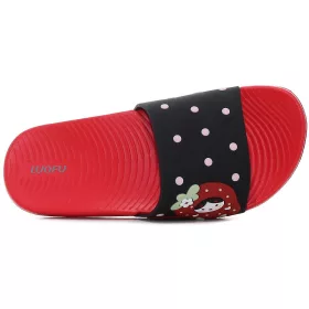 Wink Epres fekete-piros kislány papucs