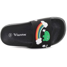 Wink Dínós fekete kisfiú papucs