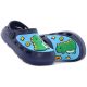 Wink Dínós sötétkék-égkék kisfiú papucs