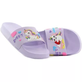Wink Unikornis lila kislány papucs