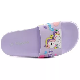 Wink Unikornis lila kislány papucs