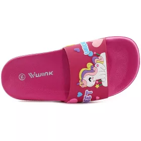 Wink Unikornis pink kislány papucs