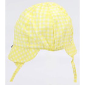 Yo Kockás sárga baba sapka