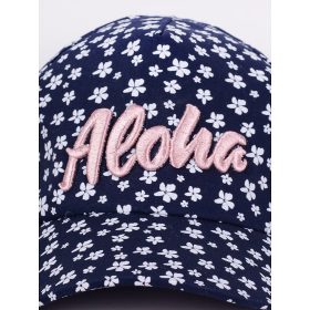 Yo Virágos sötétkék kislány baseball sapka