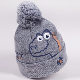 Yo Dínós szürke baba sapka