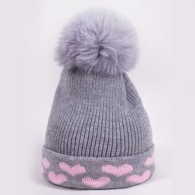 Yo Szíves szürke baba sapka