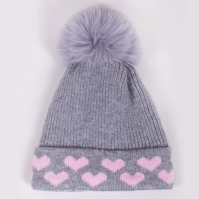 Yo Szíves szürke baba sapka