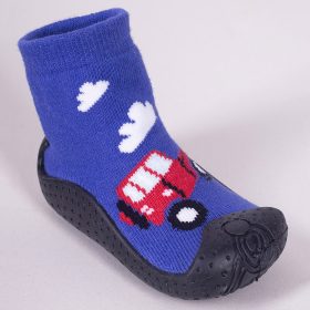 Yo Autós kék baba zoknicipő