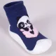 Yo Pandás sötétkék baba zoknicipő