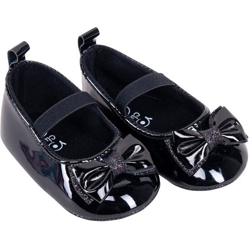 Yo Masnis fekete lakk baba cipő