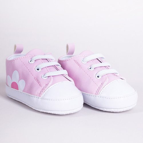 Yo Virágos rózsaszín baba kocsicipő
