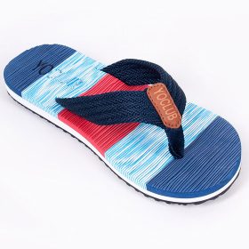Yo Kék-piroscsíkos férfi papucs