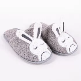 Yo Nyuszis szürke kislány papucs