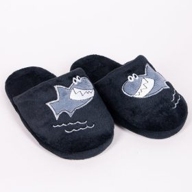 Yo Cápás fekete kisfiú papucs