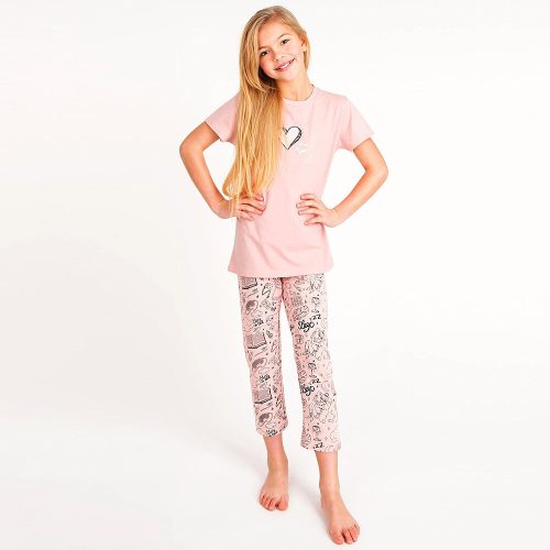 Yo Szíves-mintás kislány pizsama