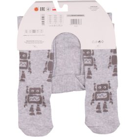 Yo Robotos szürke baba harisnyanadrág
