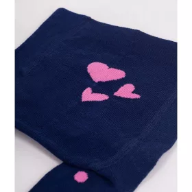 Yo Szíves-pöttyös sötétkék baba harisnyanadrág