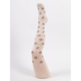 Yo Pöttyös bézs kislány harisnyanadrág