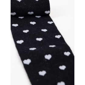 Yo Szíves fekete ABS baba harisnyanadrág