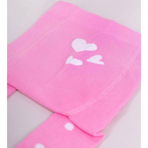 Yo Szíves-pöttyös rózsaszín ABS baba harisnyanadrág 