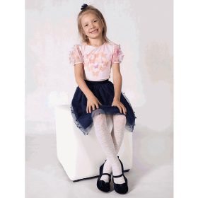 Yo Szíves fehér 40 denes nylon lány harisnya