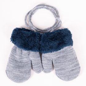 Yo Szürke-kék vastag baba kesztyű