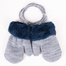 Yo Szürke-kék vastag baba kesztyű