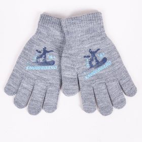 Yo Snowboard szürke fiú kesztyű