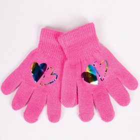 Yo Szíves pink lány kesztyű